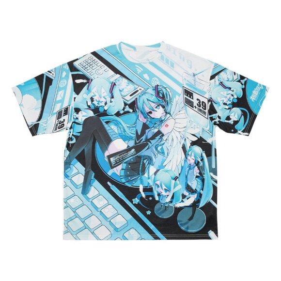 ACDC RAG x Hatsune Miku Forever Black Mint Oversized Tee - Picture 1 of 8